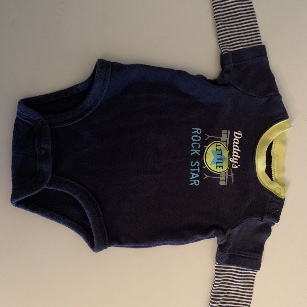 Daddy's little rockstar long sleeve shirt